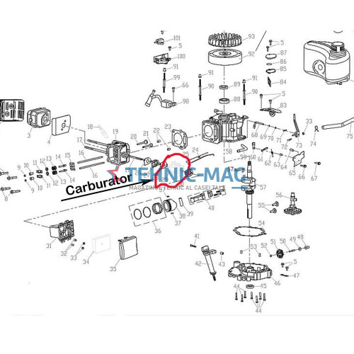 Косачка карбуратор Dac 120XL