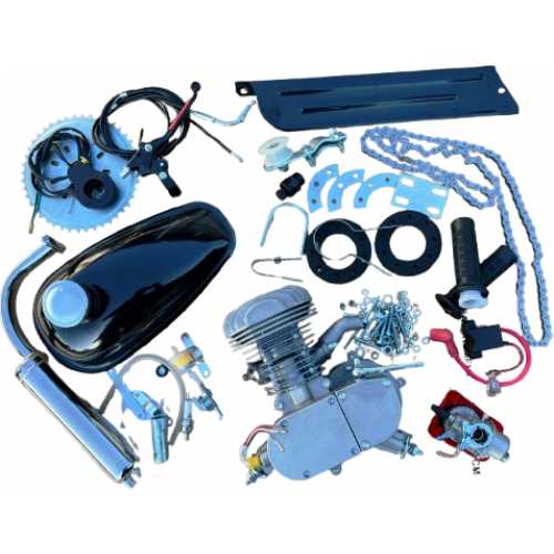 MOTOR BICICLETA KIT A100 100CC COMPLET CU ESAPAMENT, REZERVOR, APRINDERE, CARBURATOR.....