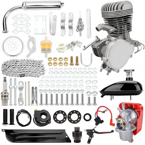 MOTOR BICICLETA KIT A100 100CC COMPLET CU ESAPAMENT, REZERVOR, APRINDERE, CARBURATOR.....